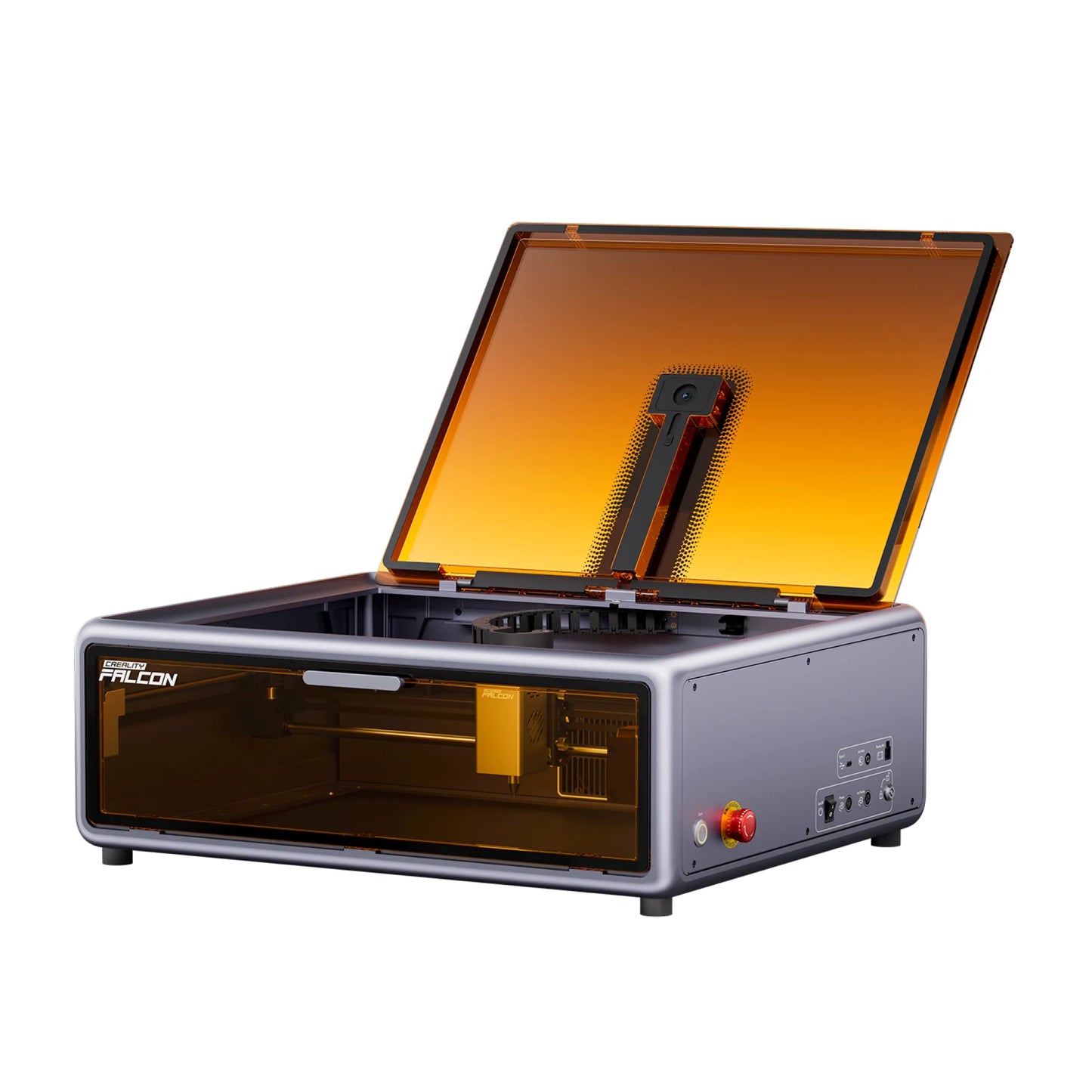 Creality Falcon A1 10W Laser Engraver, Enclosed Laser Cutter with Air Assist, HD Camera Positioning, Beginner-friendly, Class 1 Safety Laser Engravering Machine for Wood and Metal, Acrylic WREKD