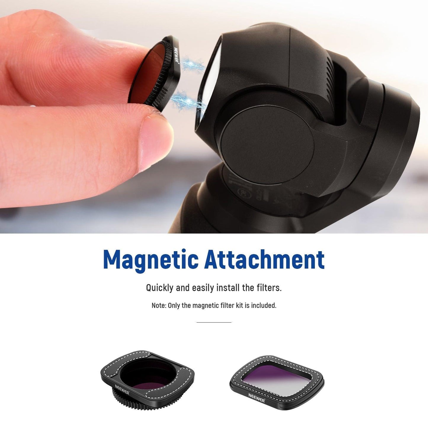 NEEWER Magnetic Lens Filter Kit For DJI Osmo Pocket Camera NEEWER