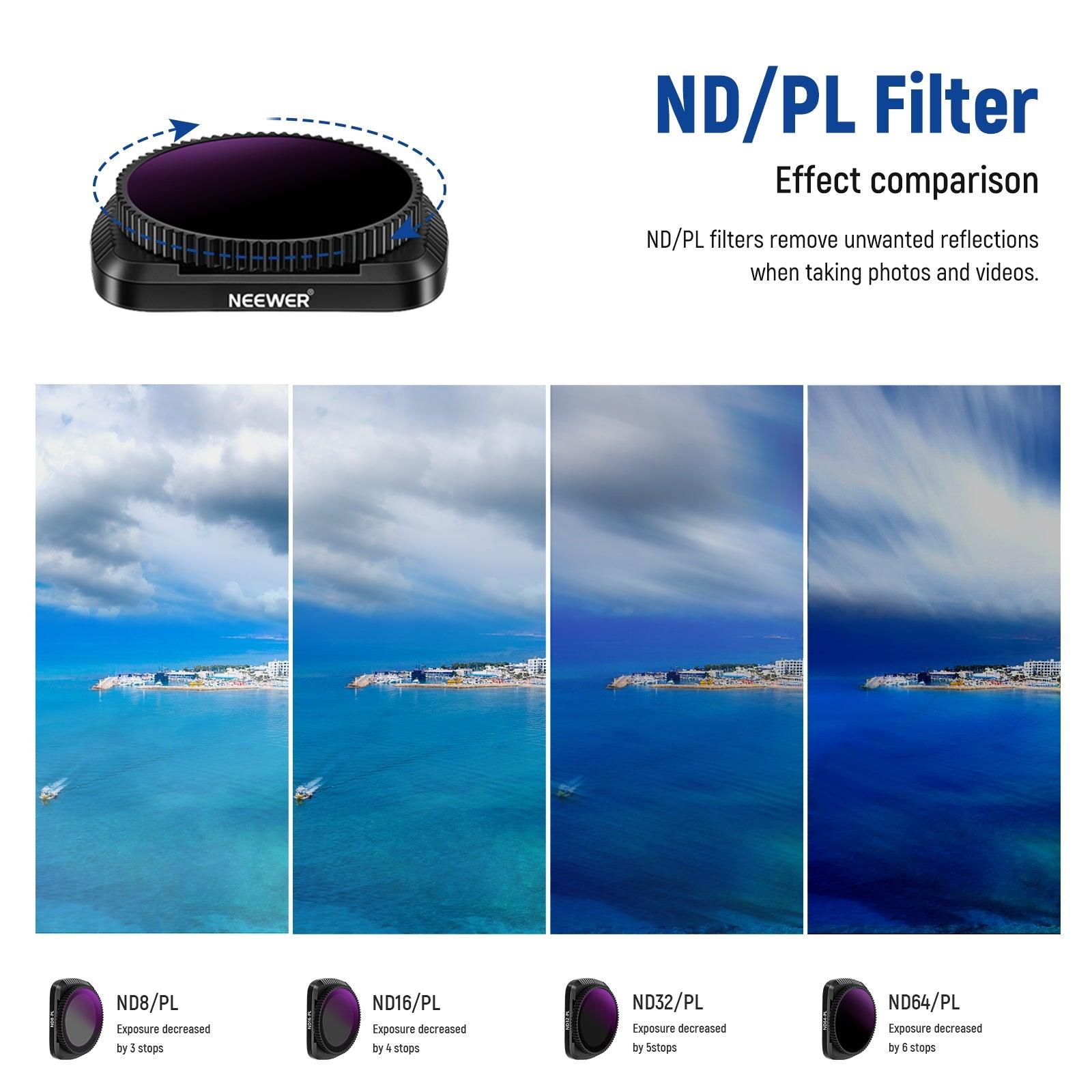 NEEWER Magnetic Lens Filter Kit For DJI Osmo Pocket Camera NEEWER
