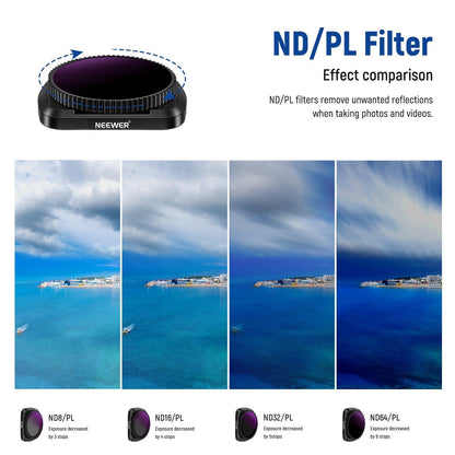 NEEWER Magnetic Lens Filter Kit For DJI Osmo Pocket Camera NEEWER