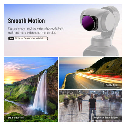 NEEWER 4 Pack Magnetic ND/PL Filter Kit For DJI Osmo Pocket Camera NEEWER