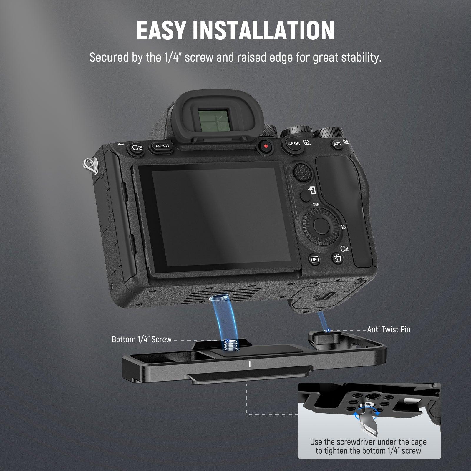 NEEWER CA004B Camera Baseplate for Sony A7 IV A7R IV A7R V A7S IIIDJI Gimbal NEEWER