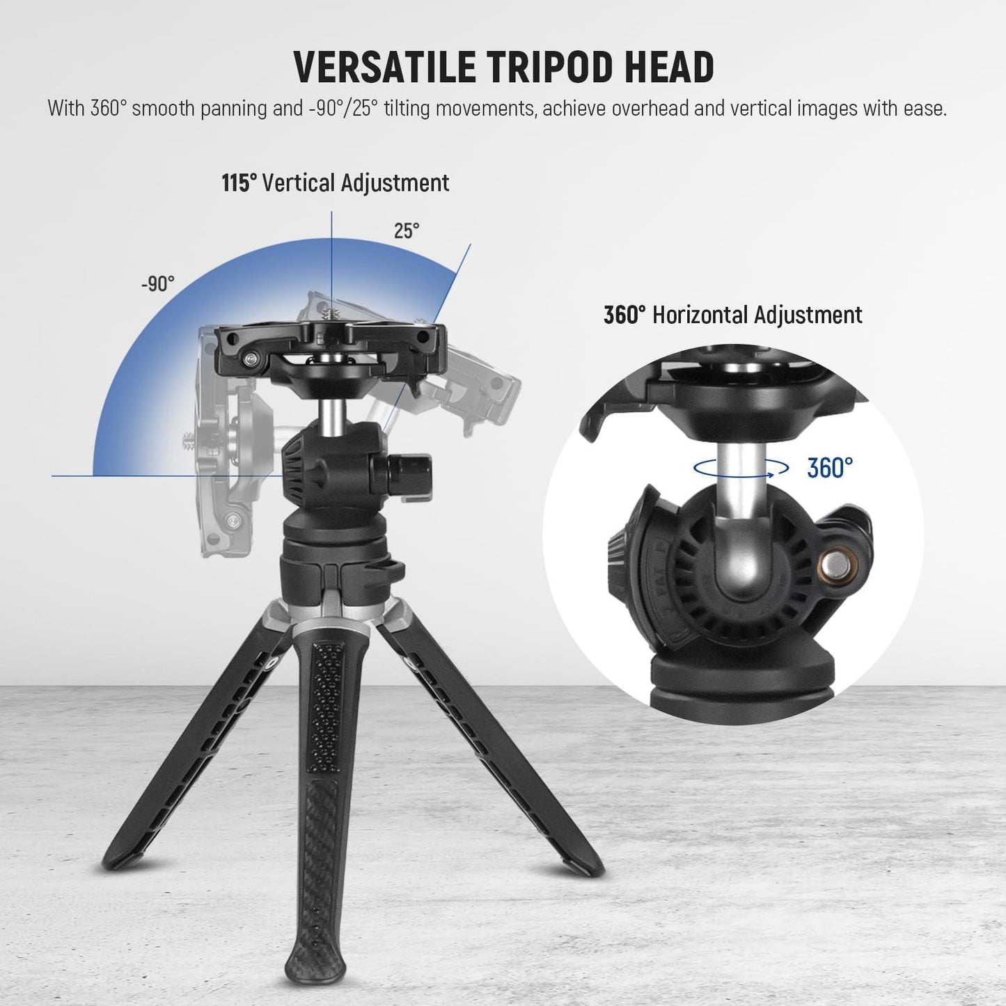NEEWER TS006 Mini Camera Tripod Compatible with GoPro/iPhone NEEWER