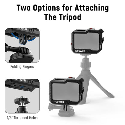 NEEWER ST46 Action Camera Cage Compatible with Gopro Hero9/10/11 NEEWER