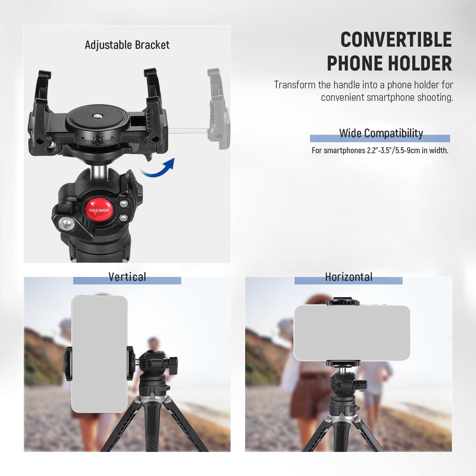 NEEWER TS006 Mini Camera Tripod Compatible with GoPro/iPhone NEEWER