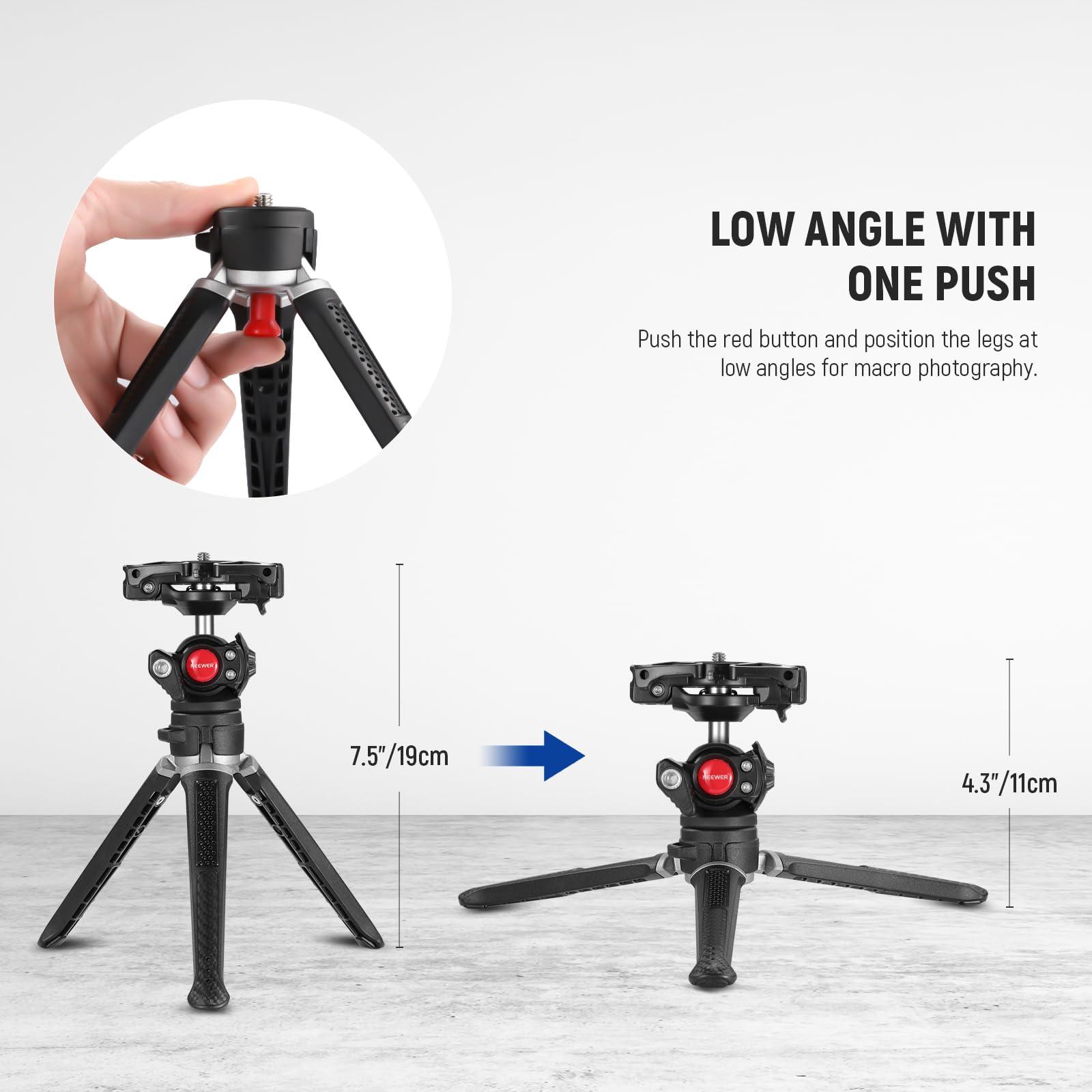NEEWER TS006 Mini Camera Tripod Compatible with GoPro/iPhone NEEWER