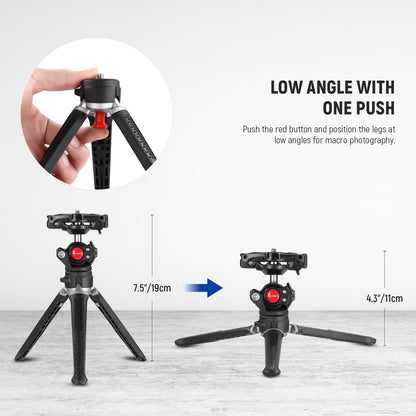 NEEWER TS006 Mini Camera Tripod Compatible with GoPro/iPhone NEEWER