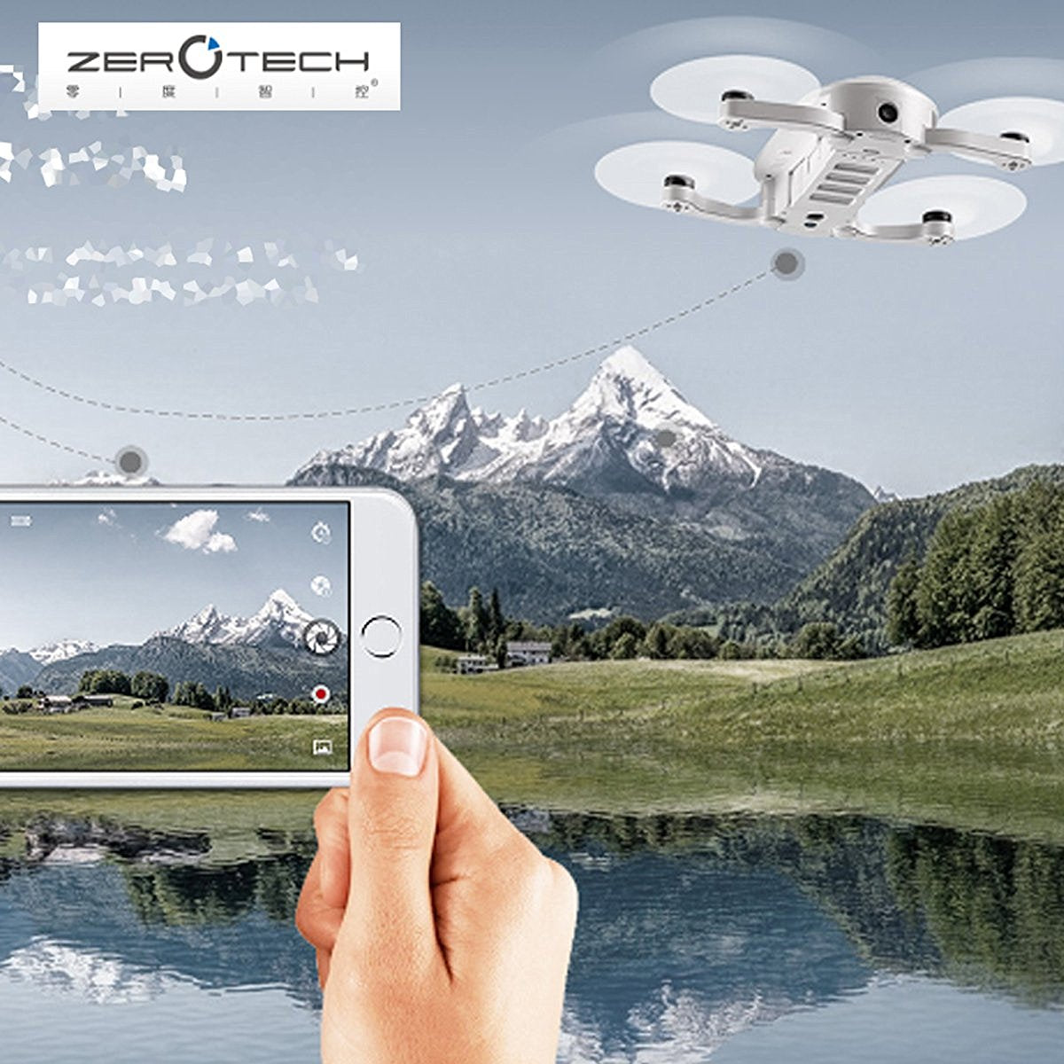 ZEROTECH Dobby Pocket Selfie Drone FPV With HD Camera Mini RC Quadcopter ZEROTECH