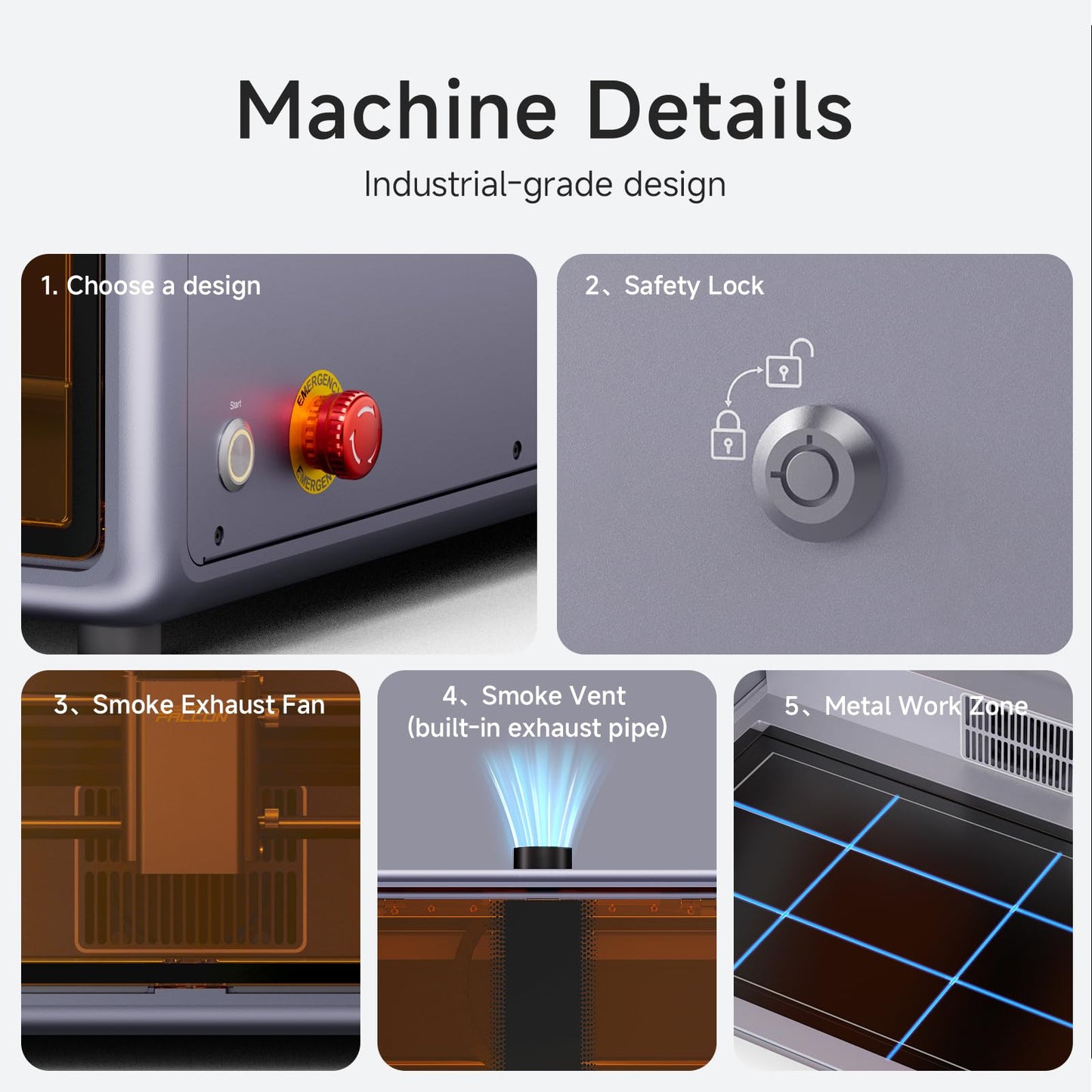 Creality Falcon A1 10W Laser Engraver, Enclosed Laser Cutter with Air Assist, HD Camera Positioning, Beginner-friendly, Class 1 Safety Laser Engravering Machine for Wood and Metal, Acrylic WREKD