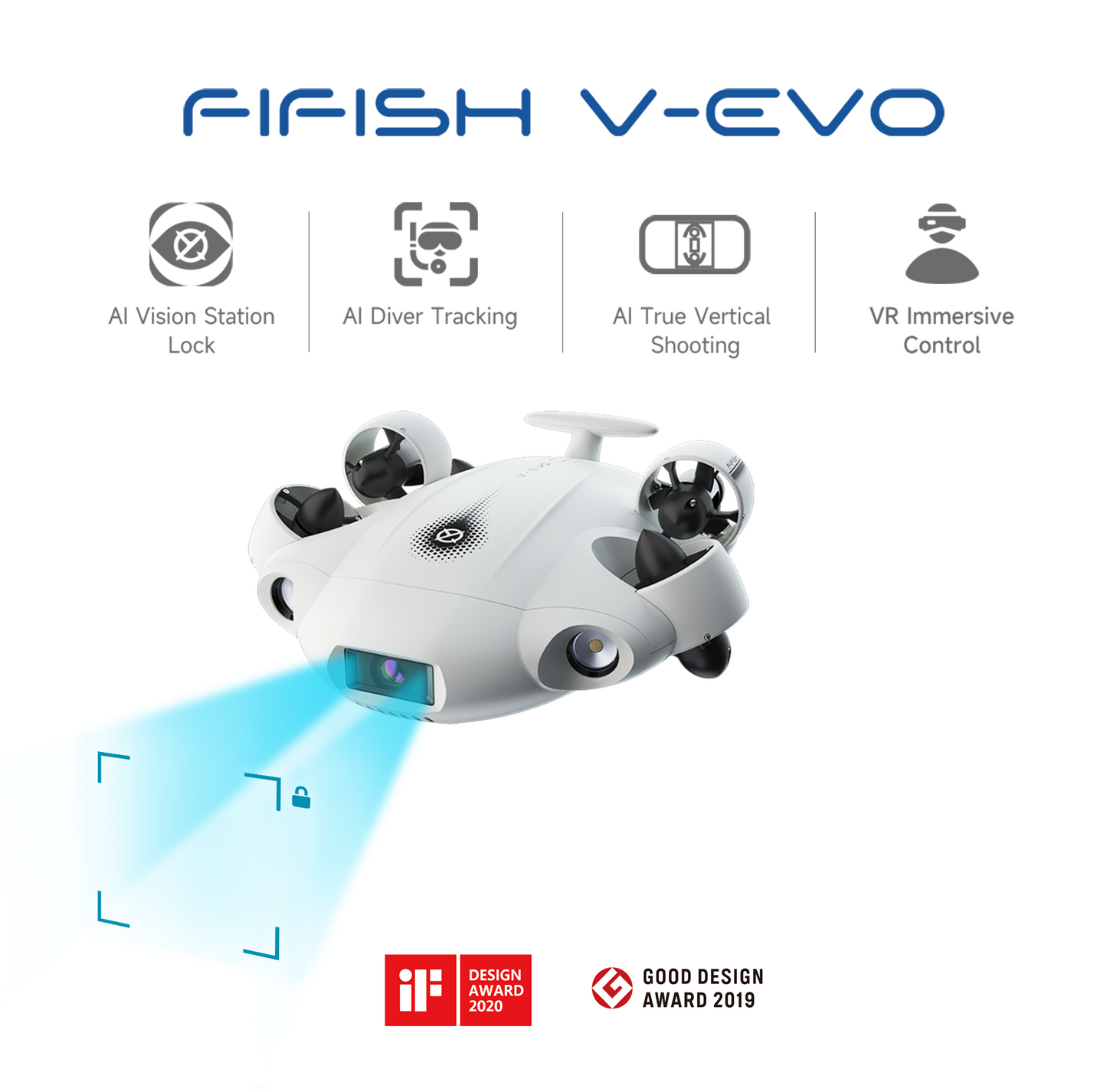 Qysea Fifish V-EVO Underwater Camera ROV Wellbots