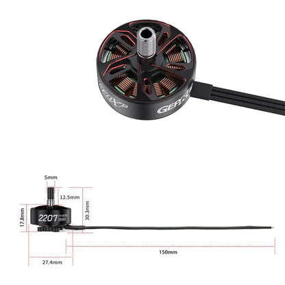 GEPRC SPEEDX2 2207 1960KV2050KV Brushless Motor FPVSTORERC