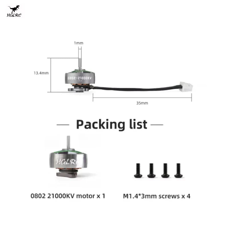 HGLRC SPECTER 0802 21000KV Brushless Motor FPVSTORERC