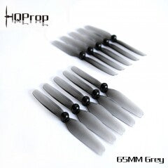 HQ Micro Prop 65MM  Grey  (5CW+5CCW)-Poly Carbonate-1.5MM Shaft FPVSTORERC