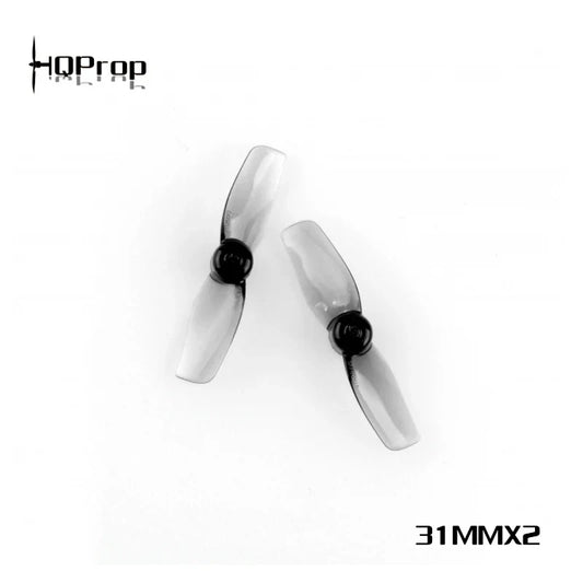 HQ Micro Whoop Prop 31MMX2 Grey (2CW+2CCW)-Poly Carbonate-1MM Shaft FPVSTORERC