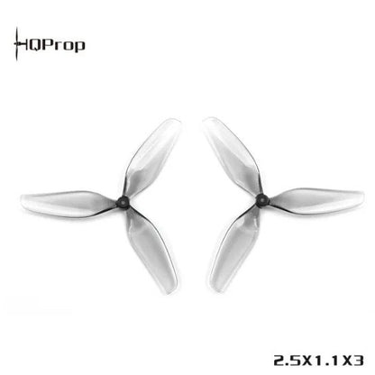 HQProp 2.5X1.1X3 Grey (2CW+2CCW)-Poly Carbonate-1.2MM Shaft FPVSTORERC