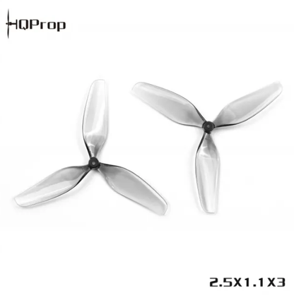 HQProp 2.5X1.1X3 Grey (2CW+2CCW)-Poly Carbonate-1.2MM Shaft FPVSTORERC