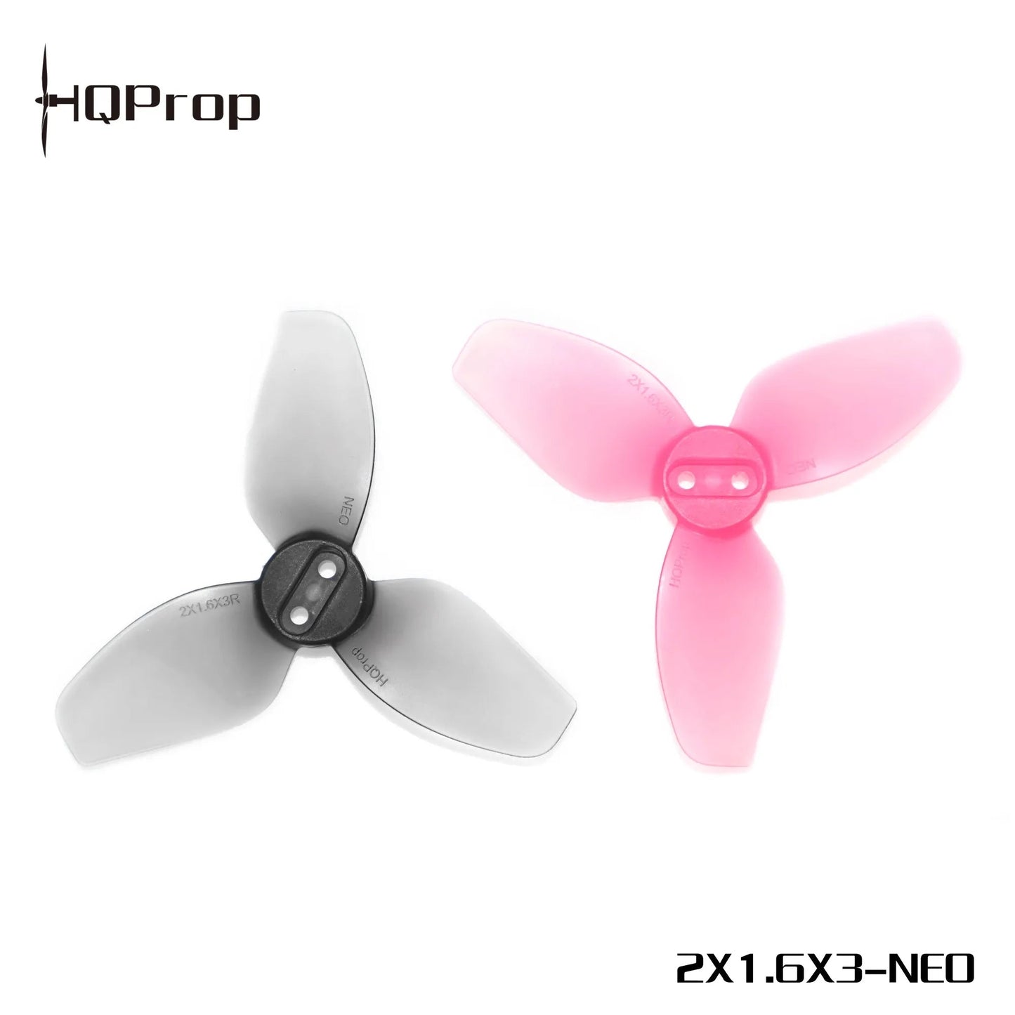 HQProp 2X1.6X3Grey for DJI Neo (2CW+2CCW)-Poly Carbonate-1.5MM Shaft FPVSTORERC