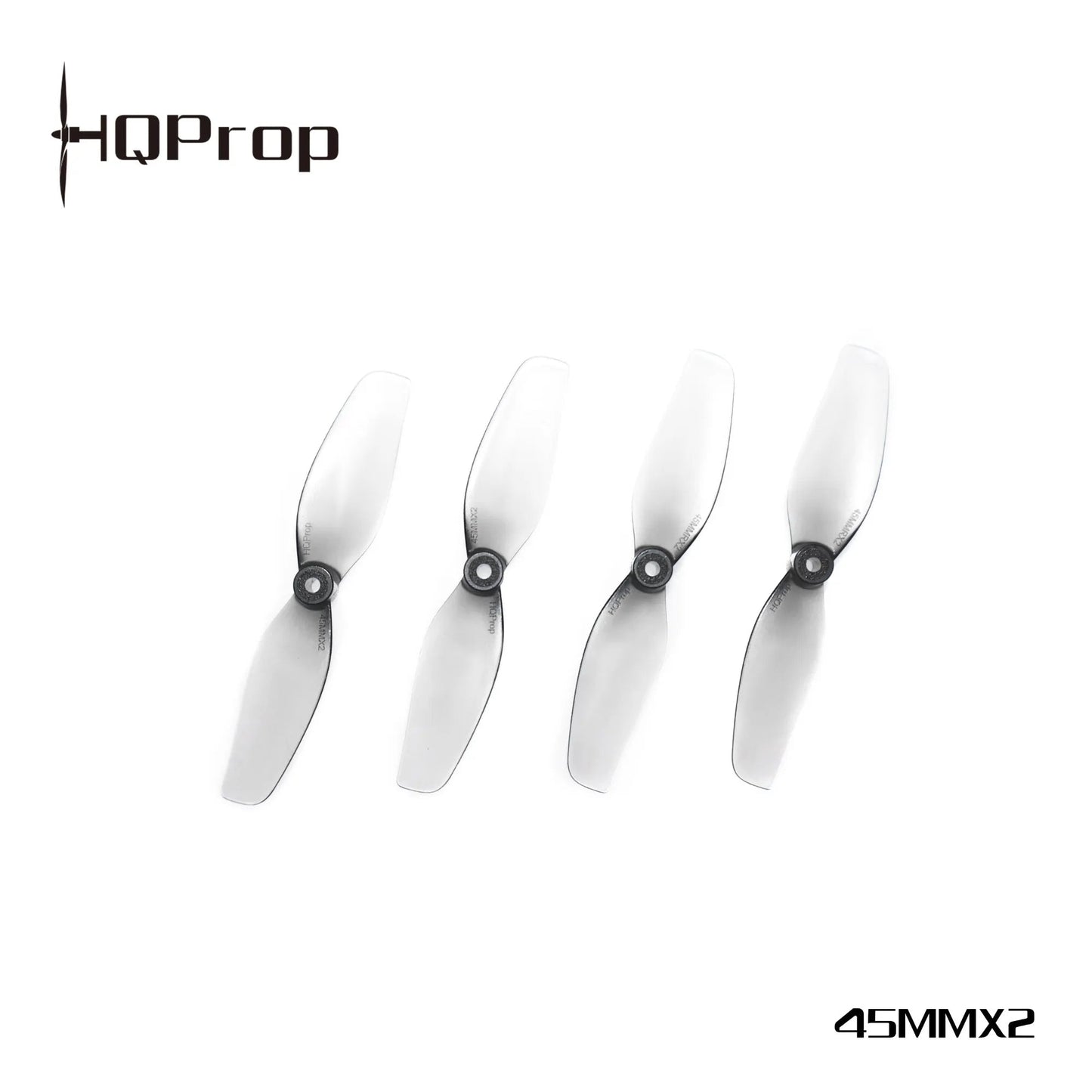 HQ Micro Whoop Prop 45MMX2 Grey (2CW+2CCW)-Poly Carbonate-1.5MM Shaft FPVSTORERC