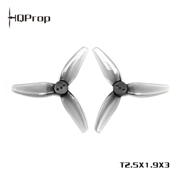 HQProp T2.5X1.9X3 Grey (2CW+2CCW)-Poly Carbonate FPVSTORERC