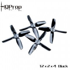 HQProp T2X2X4 Black  (2CW+2CCW)-Poly Carbonate FPVSTORERC