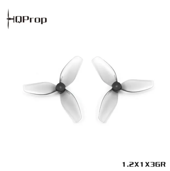 HQ Ultralight Whoop Prop 1.2X1X3(31MM) Grey (2CW+2CCW)-PC-1MM Shaft FPVSTORERC
