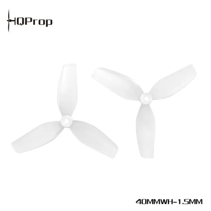 HQ Ultralight Whoop Prop 1.6X1.1X3(40MM) (2CW+2CCW)-Poly Carbonate-1MM 1.5MM Shaft FPVSTORERC