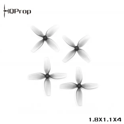 HQ Ultralight Whoop Prop 1.8X1.1X4(45MM) Grey  (2CW+2CCW)-Poly Carbonate-1.5MM Shaft FPVSTORERC