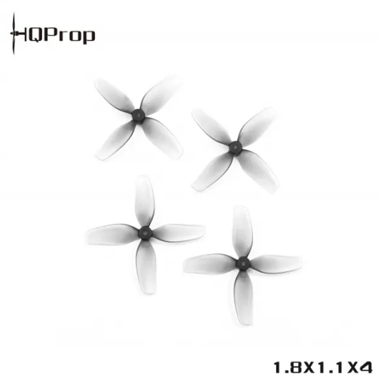 HQ Ultralight Whoop Prop 1.8X1.1X4(45MM) Grey  (2CW+2CCW)-Poly Carbonate-1.5MM Shaft FPVSTORERC