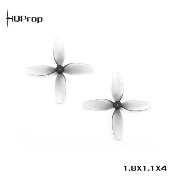 HQ Ultralight Whoop Prop 1.8X1.1X4(45MM) Grey  (2CW+2CCW)-Poly Carbonate-1.5MM Shaft FPVSTORERC