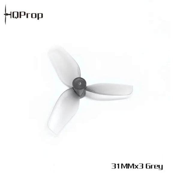 HQ Ultralight Whoop Prop 31MMX3(1.2X1.1X3) Grey(2CW+2CCW)-PC-0.8MM Shaft FPVSTORERC