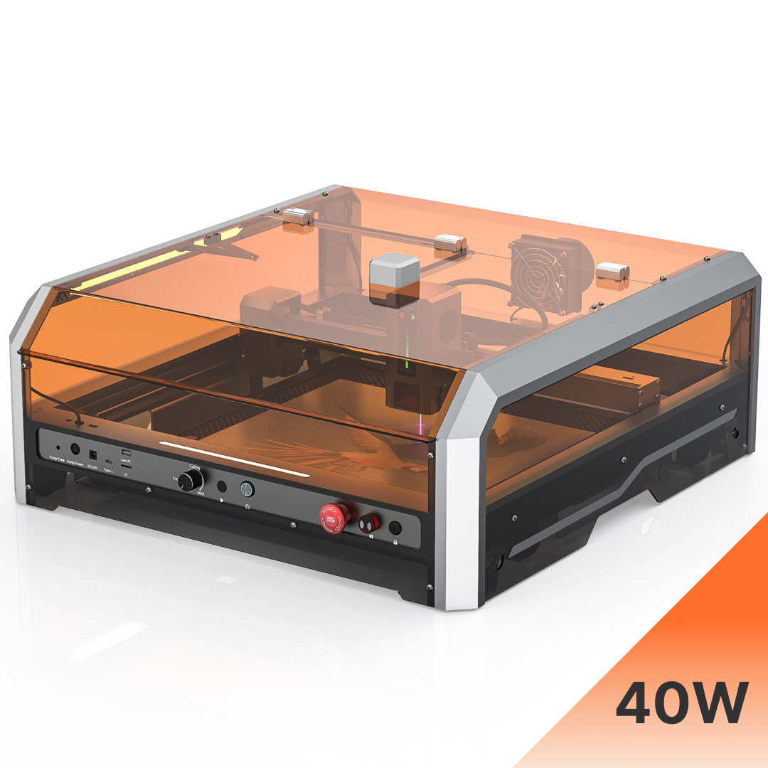 L8 Laser Engraver Machine, 20W/40W Power, 40000mm/min High Speed All-in-one, Air Assist, Lightburn Camera WREKD
