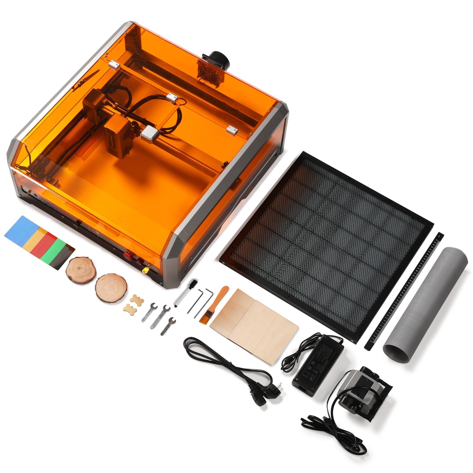 L8 Laser Engraver Machine, 20W/40W Power, 40000mm/min High Speed All-in-one, Air Assist, Lightburn Camera WREKD
