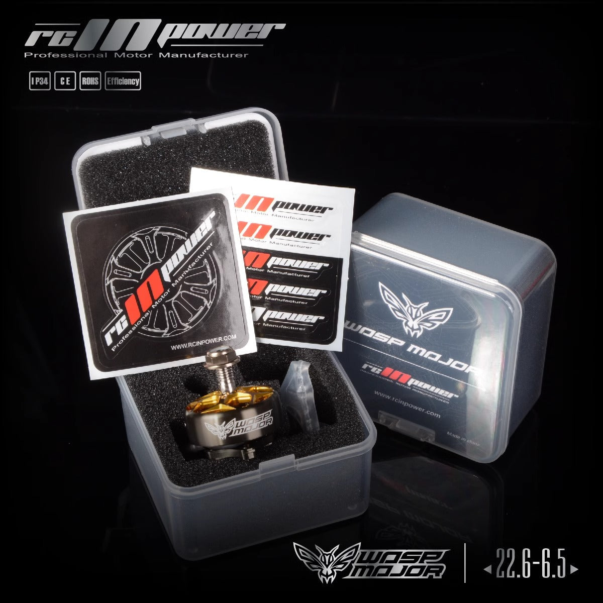 RCINPOWER WASP MAJOR 22.6-6.5 1860KV / 2020KV Brushless Motor FPVSTORERC