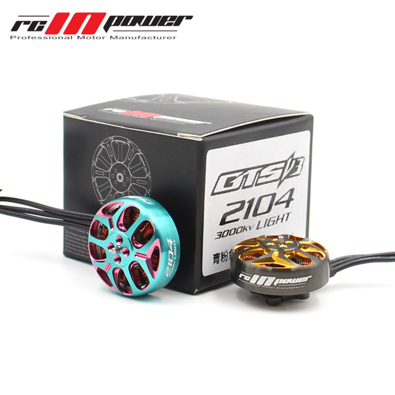 RCINPower GTS V3 2104T 18003000KV Brushless Motor 3~6S Lipo 1.5mm External Shaft For 3~6 inch Propeller 3~4inch Toothpick Drones FPVSTORERC
