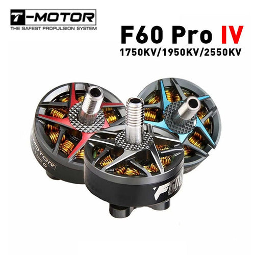 T-motor F60 Pro Iv 2207 1750kv 1950kv 2550kv 4-6s Brushless Motor FPVSTORERC