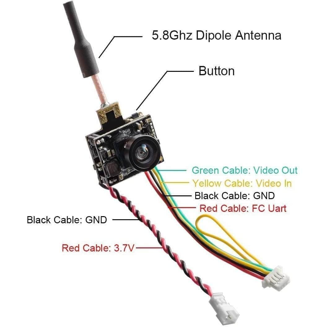 AKK AIO-SA Whoop/Micro AIO FPV Camera & 25-200mW VTX w/ Smart Audio AKK