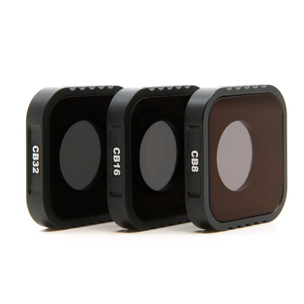 Camera Butter Twist-On GoPro ND Filter for Hero 9/10/11/Mini 11/Bones w/ Premium Gorilla Glass (Set of 3)  - Choose Version Camera Butter