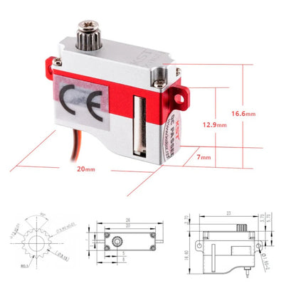 KST X06H V6.0 HV Micro Servo – 1.8Kgf.cm 0.07sec