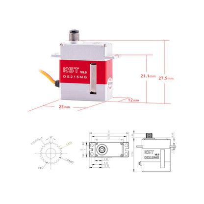 KST DS215MG V8.0 Digital Metal Gear Micro Servo – 4.0Kgf.cm 0.05sec
