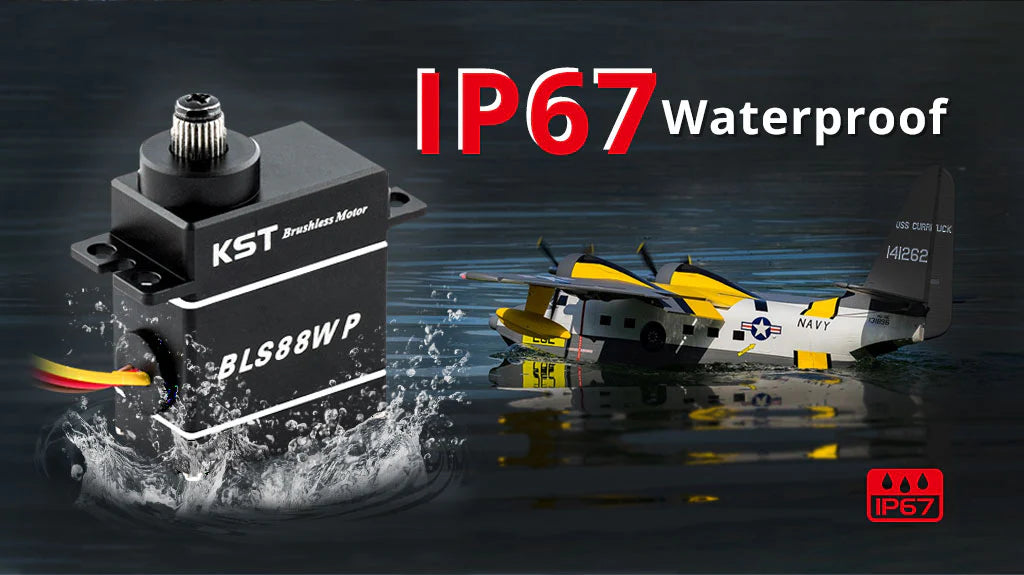 KST BLS88WP Waterproof Brushless Micro Servo 8.5kg.cm 0.07sec 8.4V