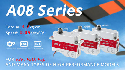 KST A08 V6.0 Coreless Metal Gear HV Micro Servo – 3.2Kgf.cm 0.09sec
