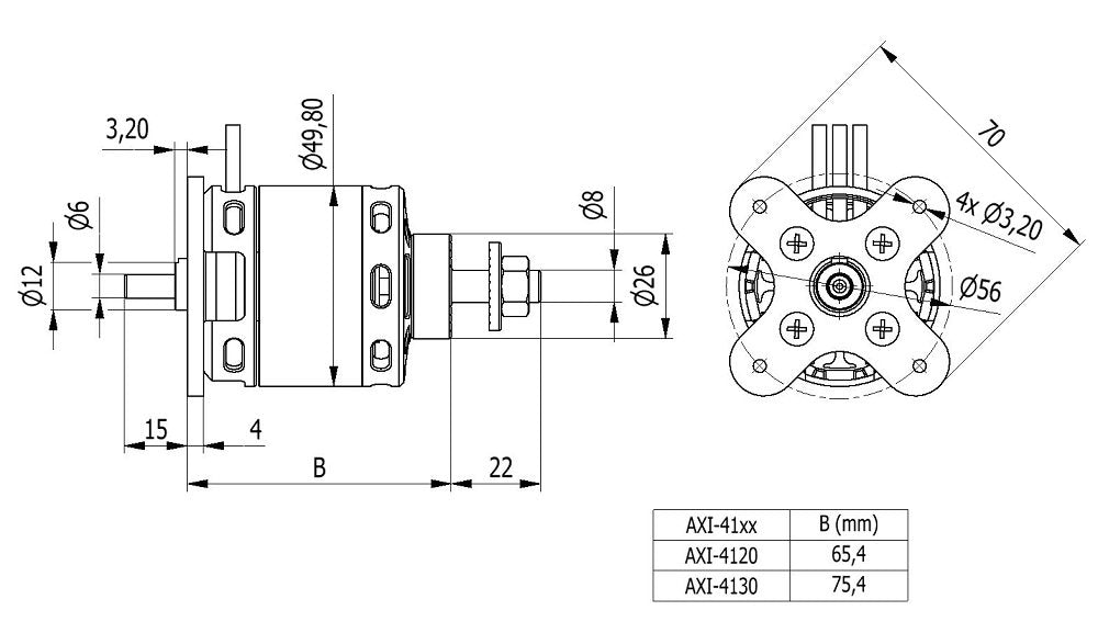 AXI 4120/20 GOLD LINE V3 – High-Efficiency Brushless Motor