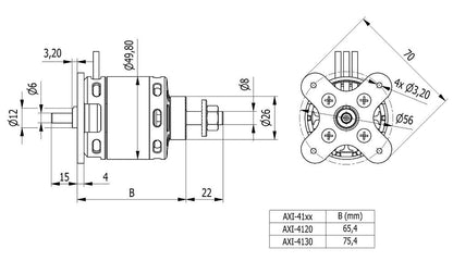 AXI 4120/20 GOLD LINE V3 – High-Efficiency Brushless Motor