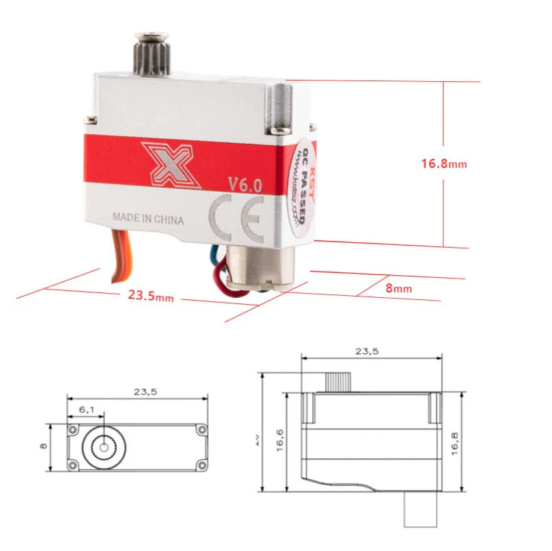 KST X08N V6.0 Micro Servo – 2.8Kgf.cm 0.09sec