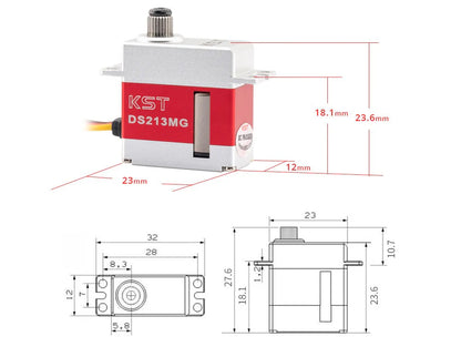KST DS213MG V8.0 Micro Servo – 3.0Kgf.cm 0.07sec