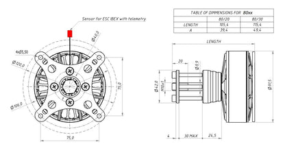 AXI 105.20 Series Brushless Motors  KV160/KV185