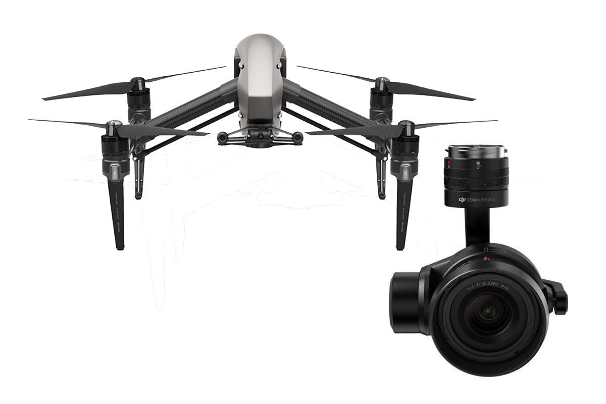 DJI Inspire 2 Advanced Combo with Zenmuse X5S Camera CinemaDNG and Apple ProRes DJI