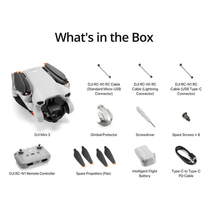 DJI Mini 3 Camera Drone 4k HDR 38-min Flight Time (DJI-Refurbished) DJI