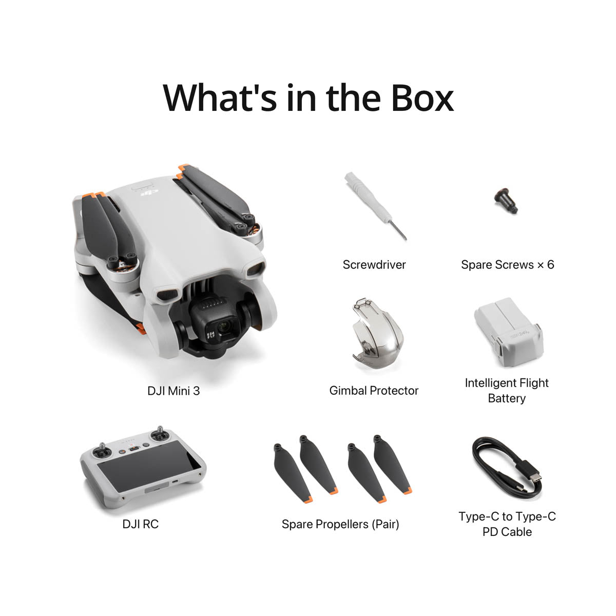 DJI Mini 3 (DJI RC) Camera Drone 4k HDR 38-min Flight Time Vertical Shooting DJI