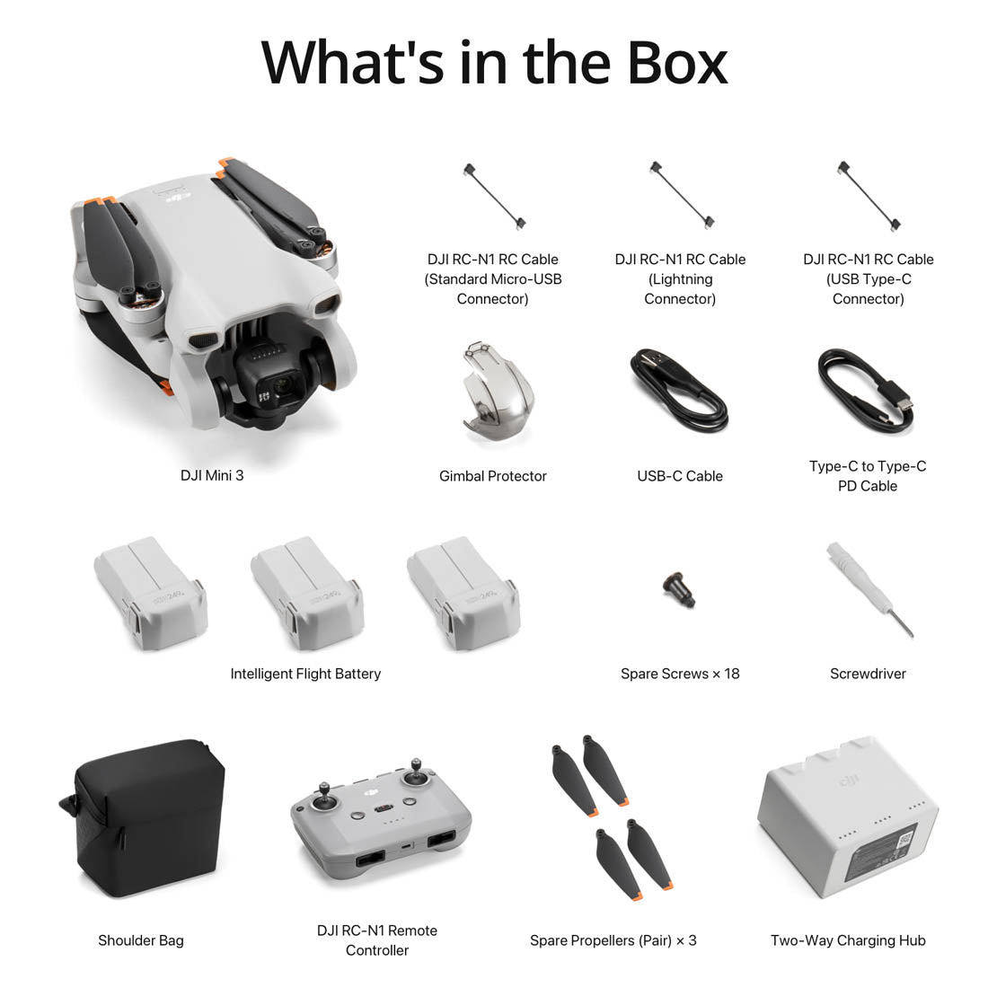 DJI Mini 3 Fly More Combo Camera Drone 4k HDR 38-min Flight DJI